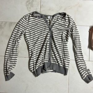 Striped cardigan